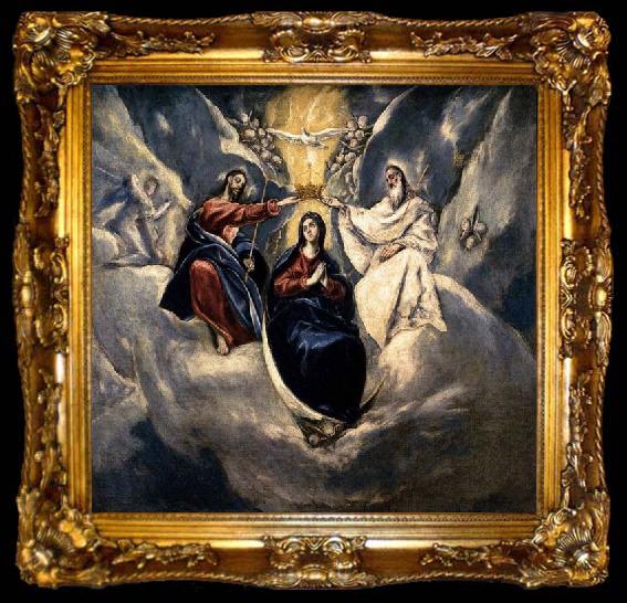 framed  GRECO, El The Coronation of the Virgin, ta009-2